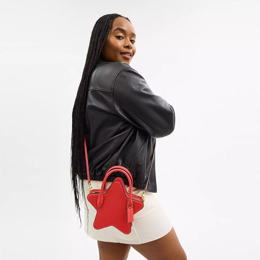 NWT ❤️ Coach Star Bag In Regenerative Leather - Picture 1 of 10